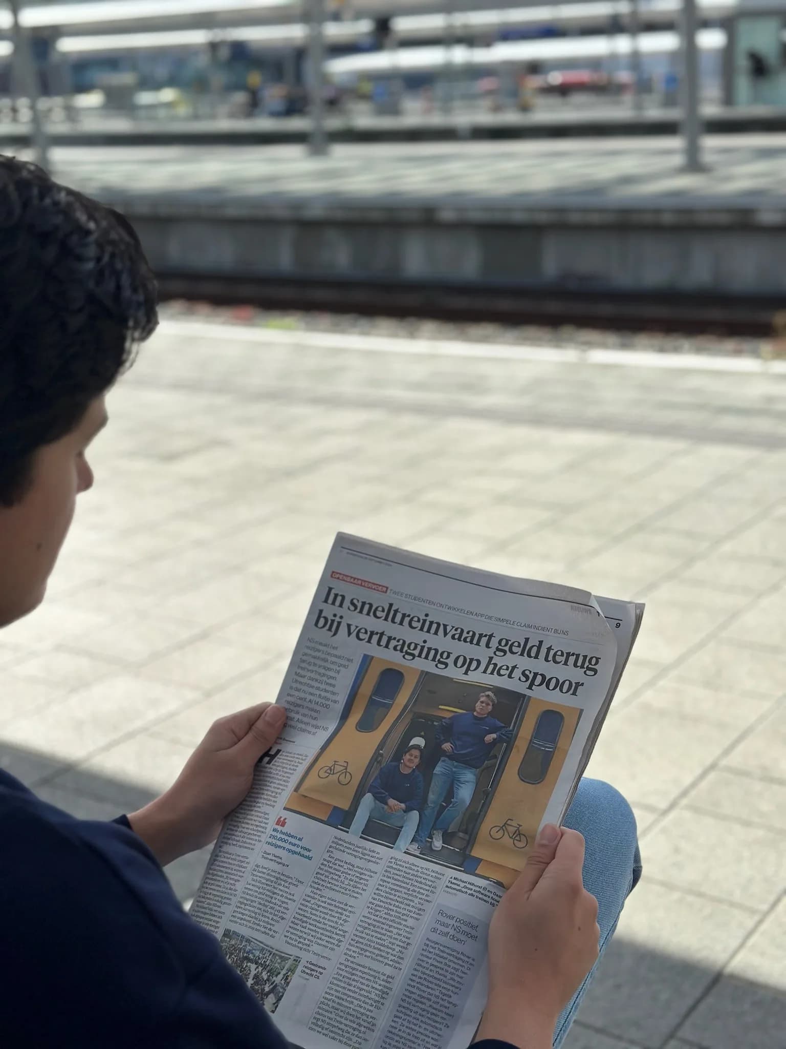 Trein-vertraging.nl featured in the Algemeen Dagblad