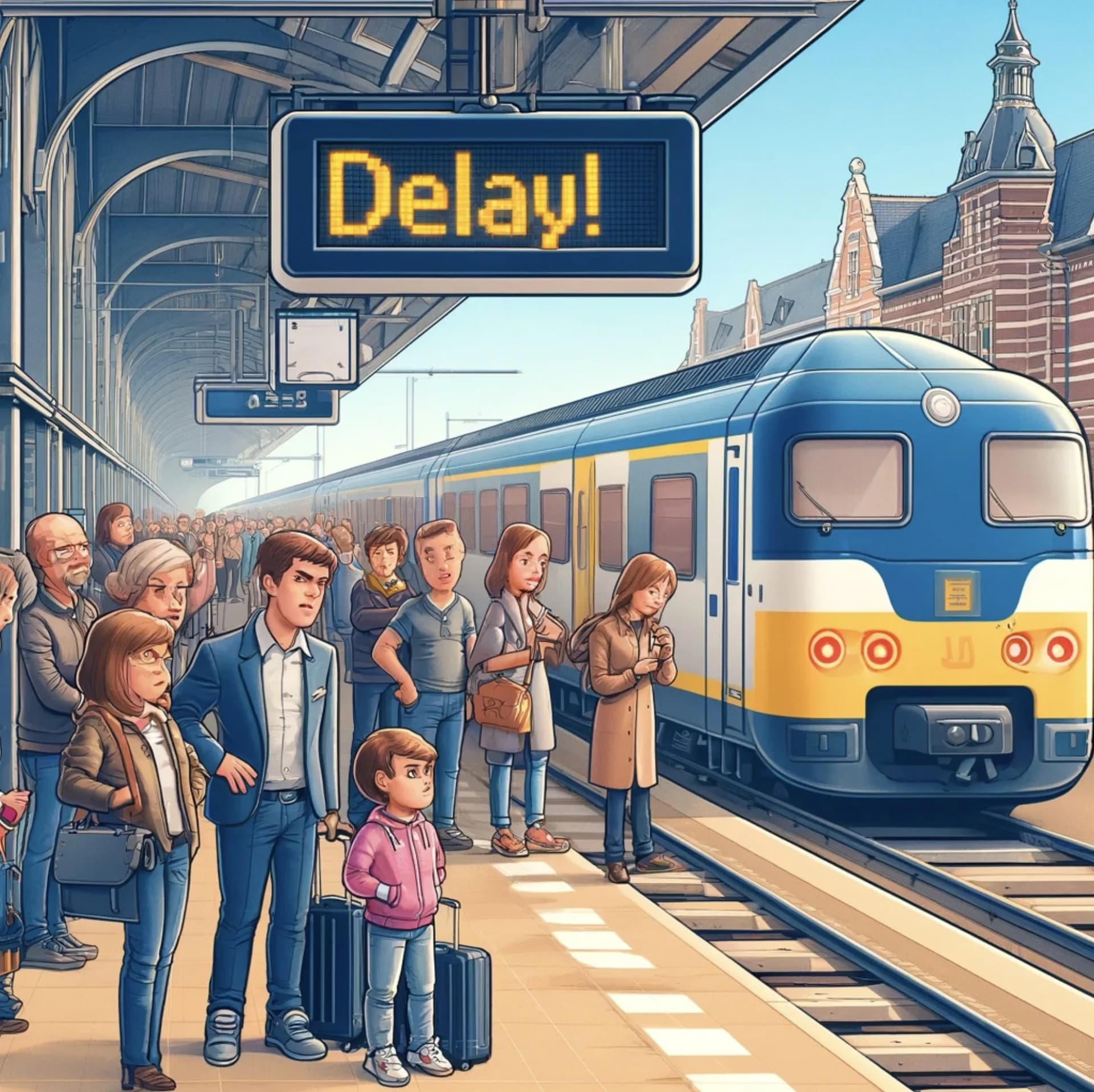 What are you entitled to with an NS train delay?