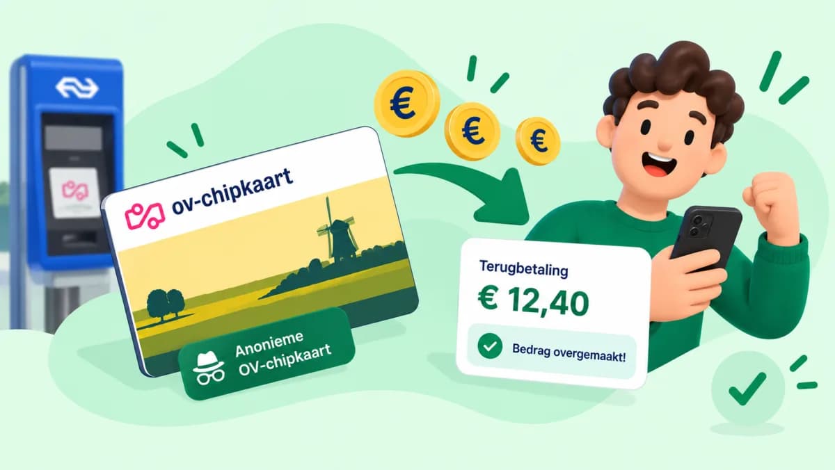 Claiming money back with an anonymous OV-chipkaart: is that possible?