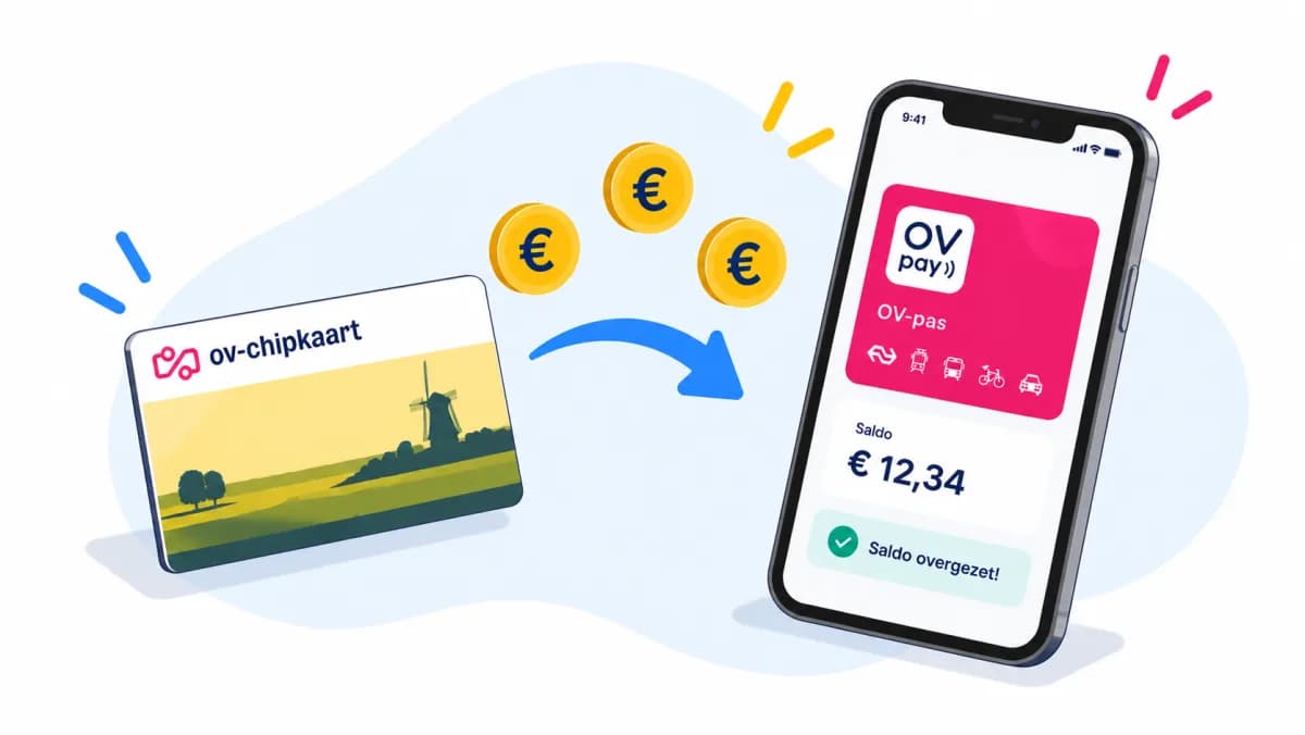 Van OV-chipkaart naar OVpay: zo zet je je saldo over (en vraag je restsaldo terug)