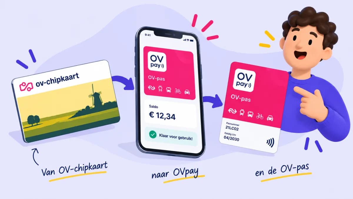Van OV-chipkaart naar OVpay en de OV-pas: dit verandert er (en wat je moet doen)